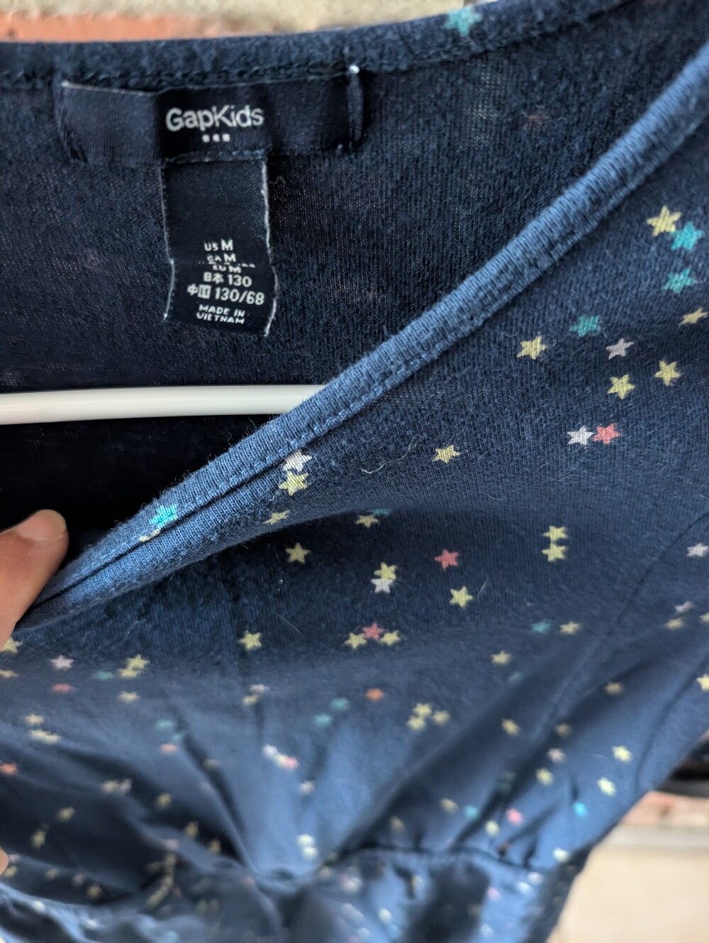 GAP Navy Dress with Multicolor Star Print - Picture 3 of 3